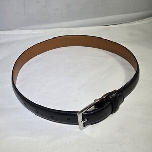 Polo Ralph Lauren Belt Italian Leather Youth Belt Size Small Black 22"-25"